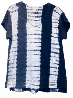 purejill Tie-Dyed Dolman Tee Sz XS Cotton Top Lightweight